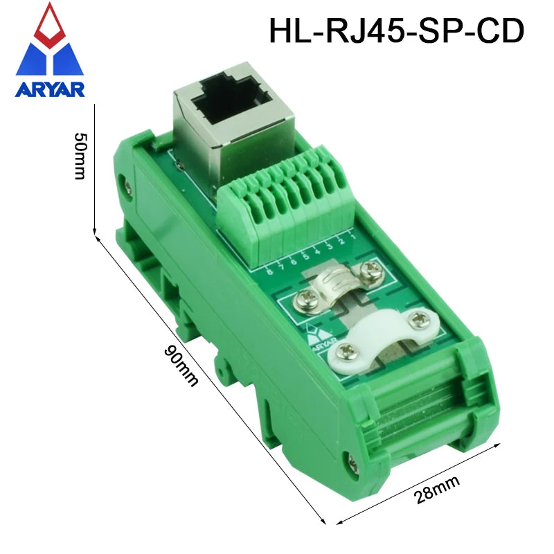 Cat6 Patch Panel One RJ45 Jack with 8 Spring-Force Connection Terminal Blocks Network Port Patch Panel for Easy Connectivity