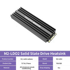 TEUCER SSD Heatsink M.2 NVME Solid State Disk Drive PC Radiator with Thermal Silicone pad for Desktop PC M.2 NVME PS5 Heatsink