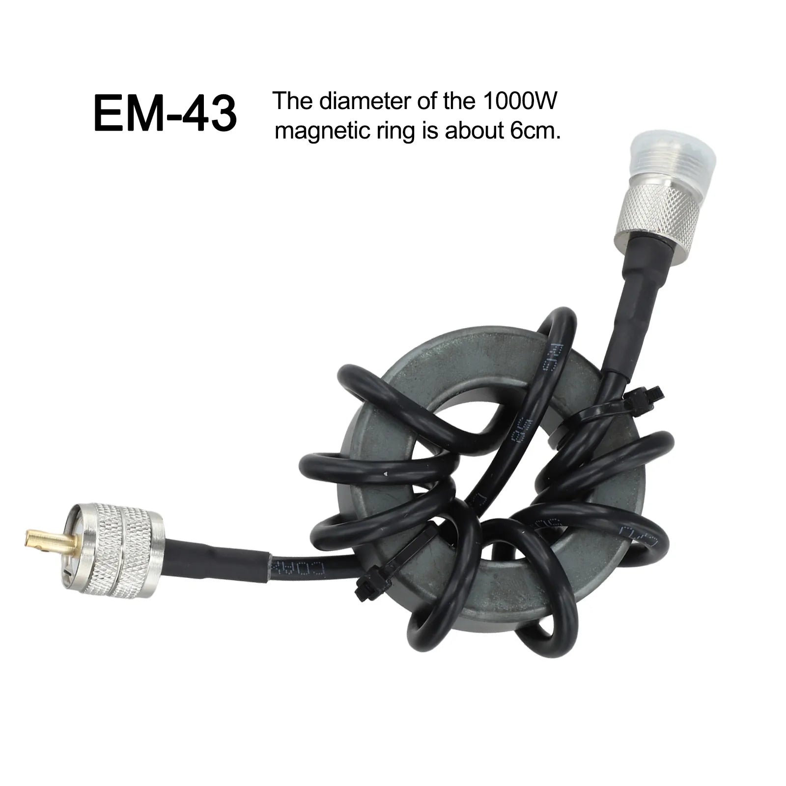 Shortwave Choke Magnetic Ring 1.8-30MHz Suitable For HF Shortwave Radio To Suppress Common Mode Current And Anti-interference