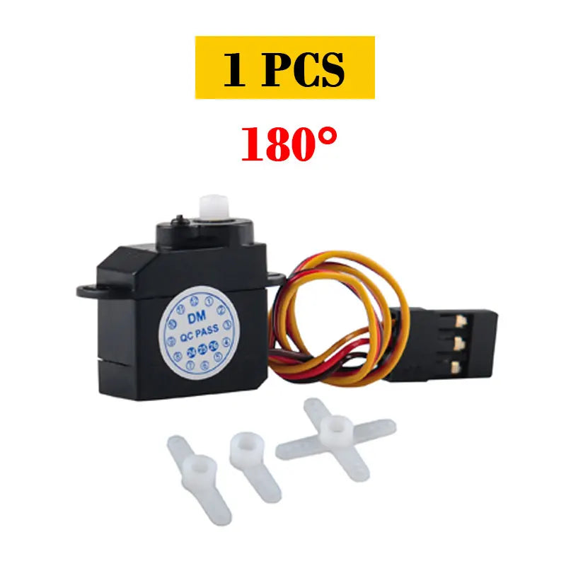DM-S0020 2.1g Mini Micro Servo 180° Plastic Gear Servomotor 4.8V-6V for RC Hobby/DIY Toys Ultra-Light Coreless Motor