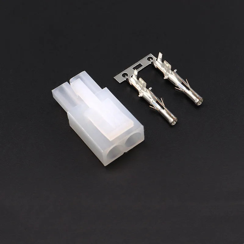5/10Sets Tamiya 2 Pin Female Male L6.2 Connector 6.2mm Pitch Socket Plug Motor Connector