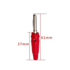 20Pcs 4mm Banana Plug Connectors Black And Red High Current Insulated Shrouded Stackable Screw Connection Probe