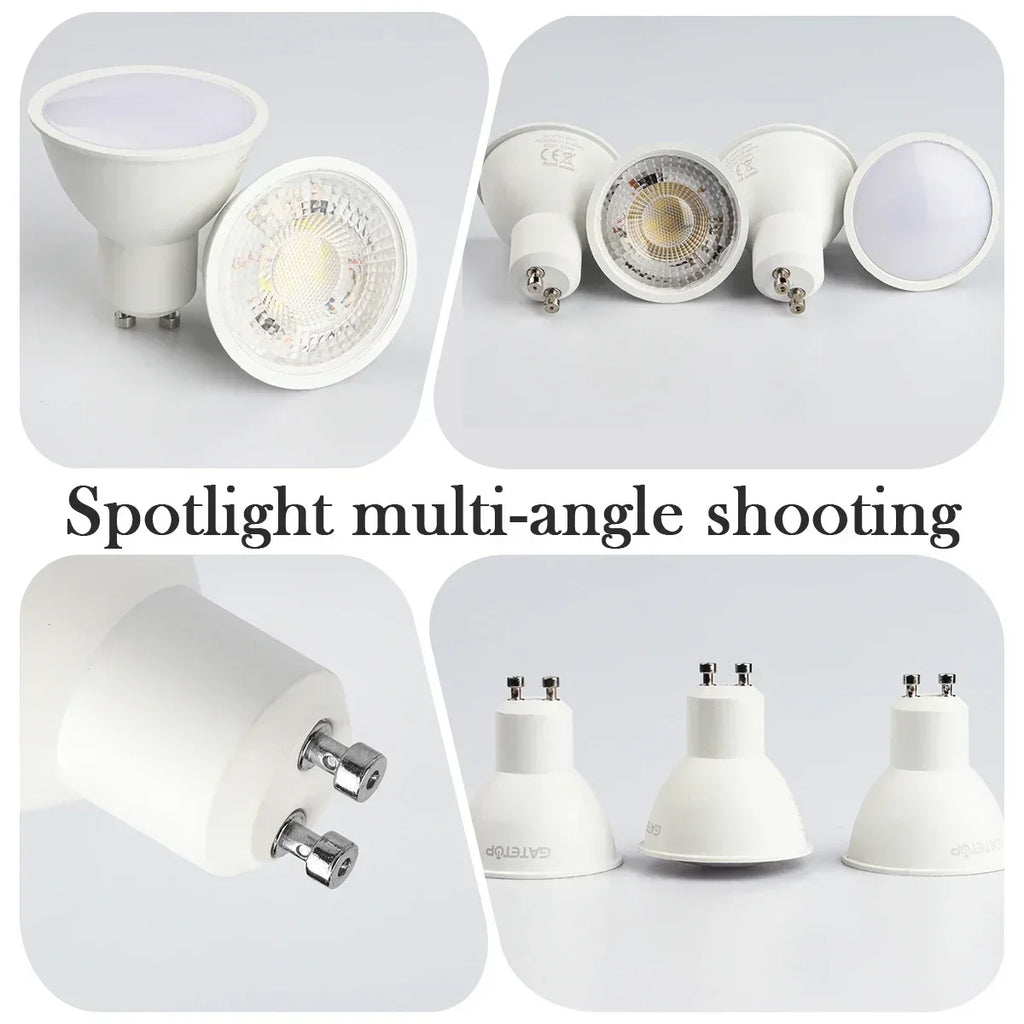 10pcs LED Spotlight GU10 Bulb 5W 6W 7W 8W 9W GU10 AC 220V 100V Replace 30W 40W 50W Halogen Lamp for Home Lighting Derection