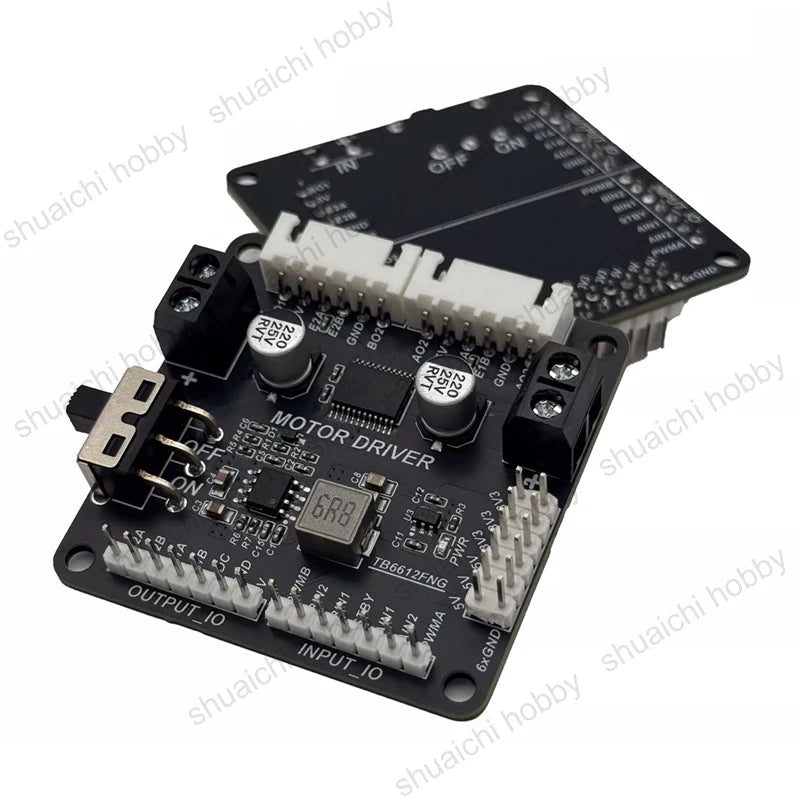 1PCS TB6612FNG Dual Channel DC Motor Driver Module with Voltage Regulator Output L298N Upgrade Alternative for DIY Robot Parts