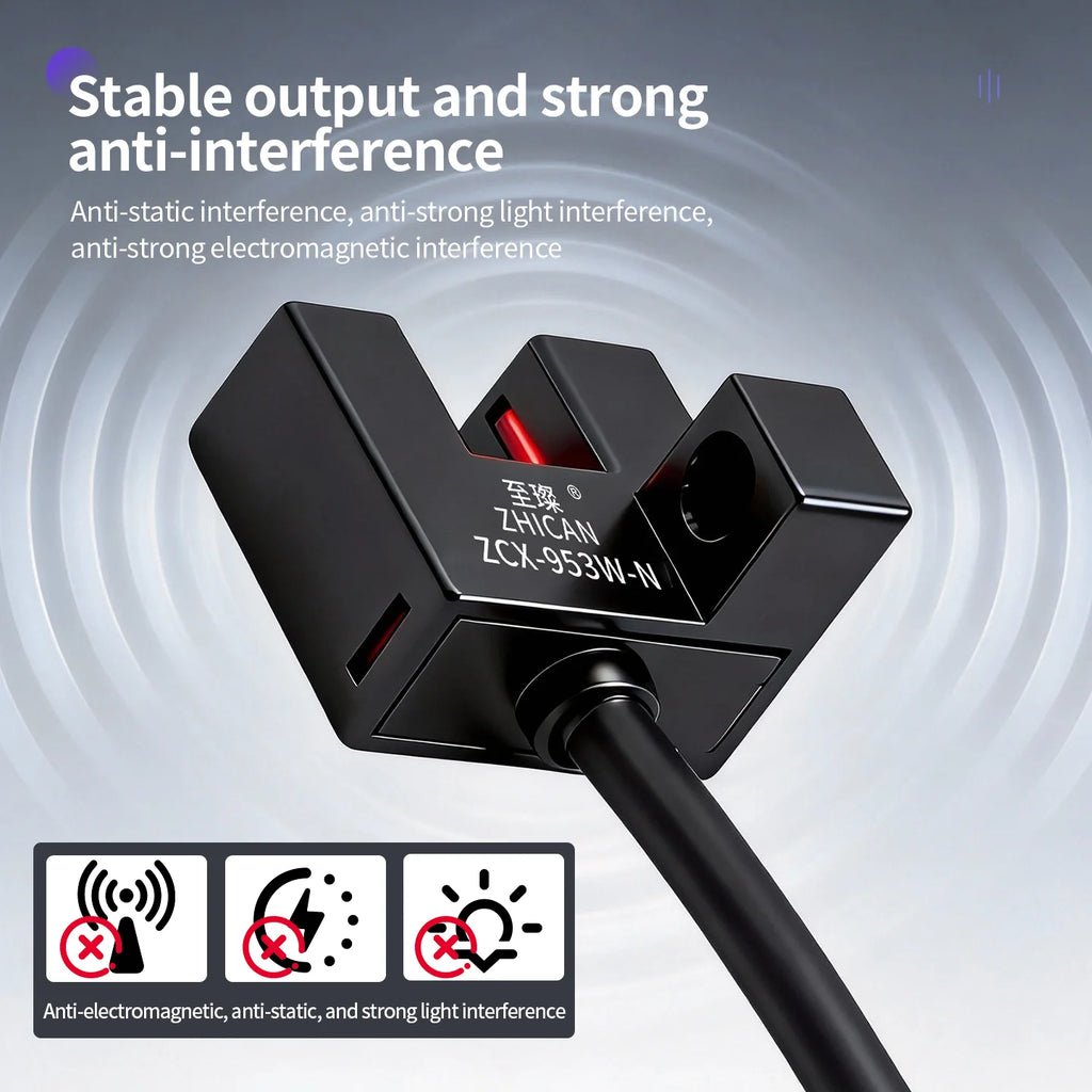 ZHICAN ZCX-950-P 951 952 953 954W-N U Shaped Photoelectric Sensor Fork Slot Detection Switch Limit Switch