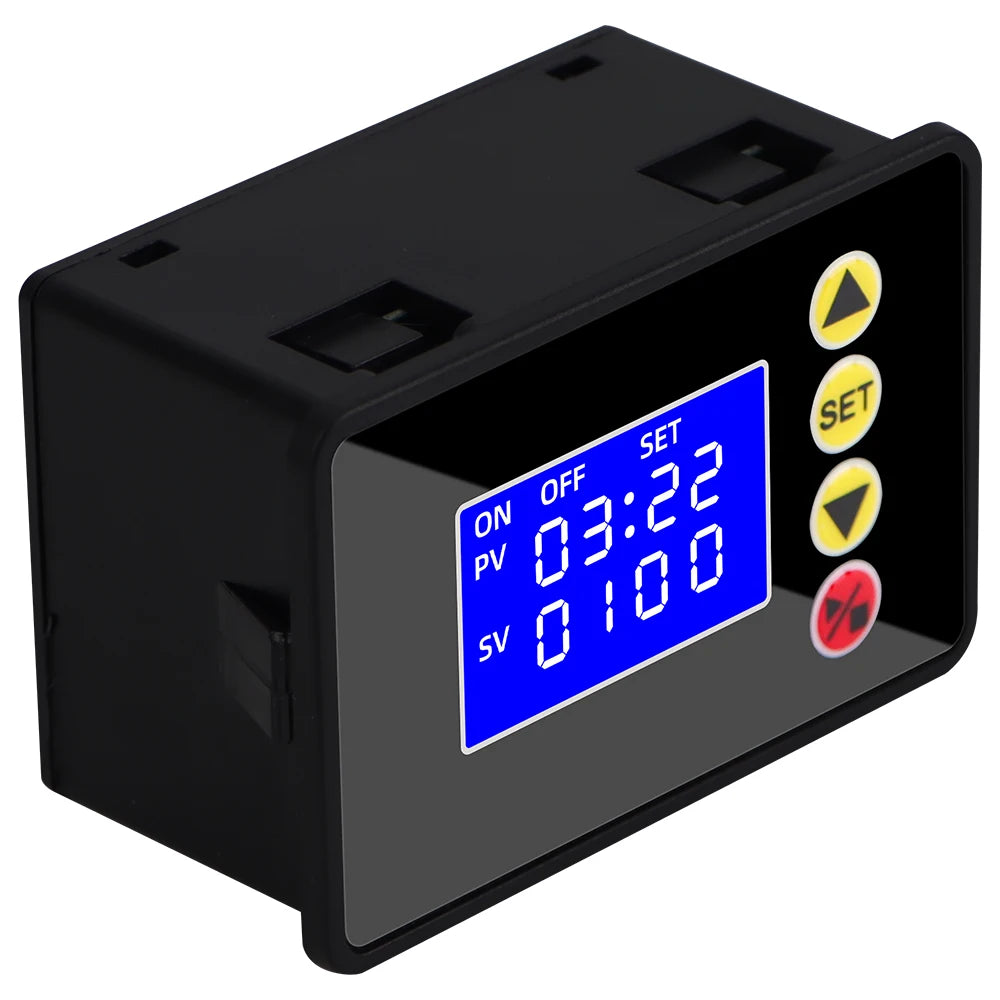 Time Timer Microcomputer Time Controller AC 110-220V DC 12V 24V Hour Counter LCD Digital Display Programmable Timer Timegrapher