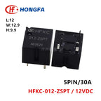 1Pcs HONGFA Relay HFKC-012-ZSPT 12VDC 5Pin 30A 12V Automotive relay