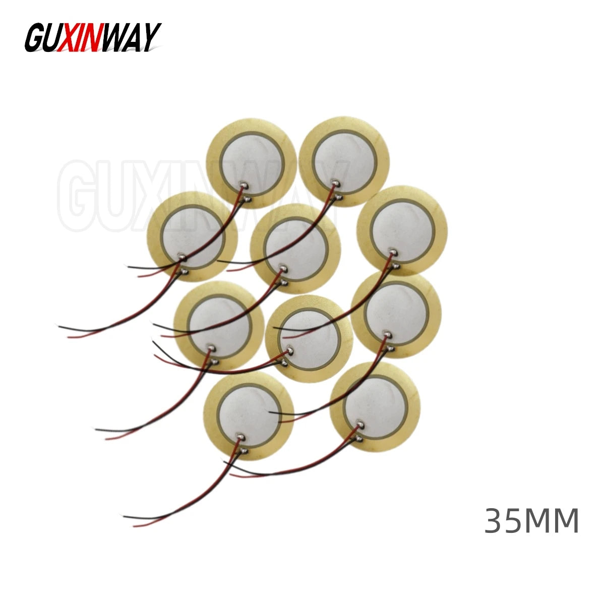 Buzzer Piezo Elements Sounder Sensor Trigger Drum Disc With Wire for Loudspeake 12MM 15MM 18MM 20MM 27MM 35MM 50MM