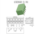 5Pair 15EDG KF2EDG 2.54mm 3.5mm 3.81mm 5.08mm PCB Screw Terminal Block 2-12Pin Male Plug Female Socket Pin Header Wire Connector