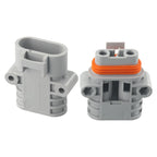  Male Female Connector FOR Anderson- 50Amp 600V 6 AWG Grey Forklift Cable Power Connectors Plug- Solar Panel Wire Connector
