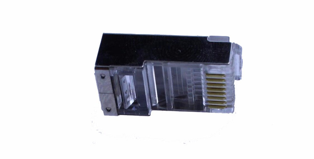 100PCS/LOT Metal Shield RJ45 8P8C Modular Plug Connector for CAT5 CAT5E CAT6 CAT6A Network Cable Adapter