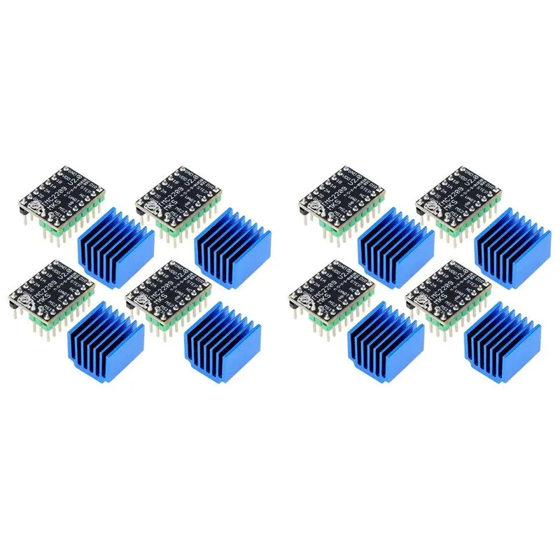Reliable-8Set TMC2209 V2.0 Stepper Motor Driver Fit For Ender 3 E3D V3 Control Board 3D Printer Parts Replace A4988 Support UART