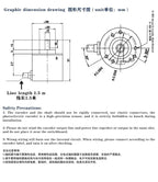 E38 Incremental Optical Rotary Encoder 5-24VDC 50/100/200/360/400/600/800/1000PR AB Two Phase 6mm Shaft Outputing NPN or Voltage