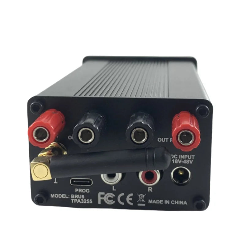(1 piece) BRU5 TPA3255 chip, 2x300W BT power amplifier, BT5.3 module, 2.0 stereo high-power DSP tuning