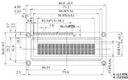 WINSTAR WEH1602A 5V 3.3V 80X36mm 162 LCM COB SPI OLED 1602 Panel 16x2 Character LCD IC Module Display