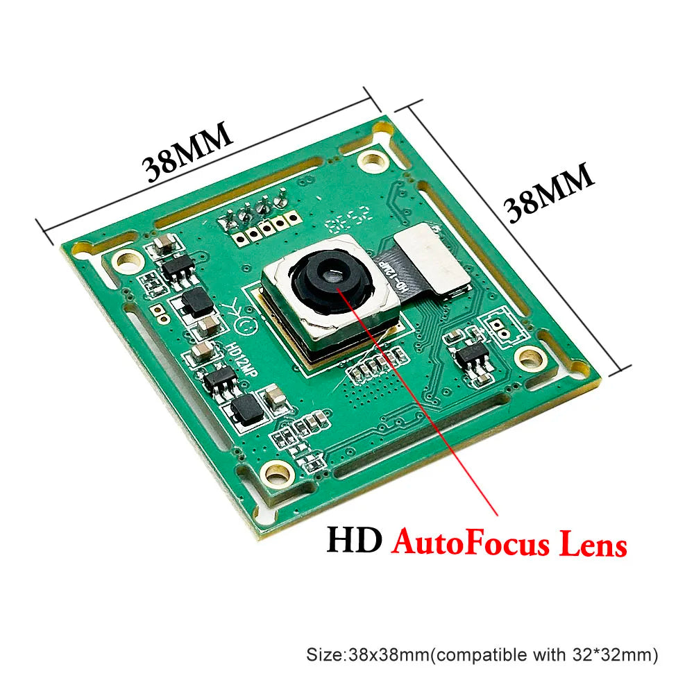 HD Autofocus 12MP 4K 4000 x 3000 Mjpeg Mini USB2.0 Webcam Board CMOS IMX362 Sensor UVC OTG USB Webcam Module For Windows Android