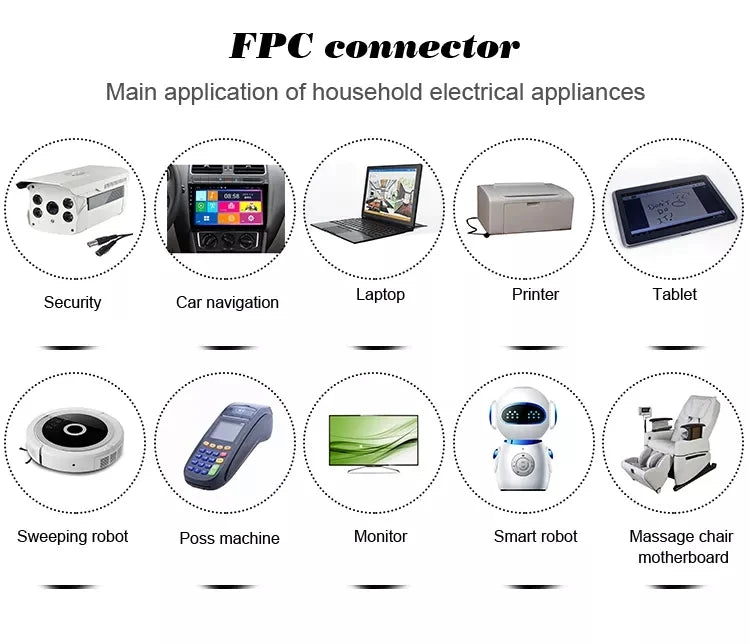 7Pin 1mm Pitch FFC FPC AWM 20624 80C 60V VW-1 FFC A B Type Flat Flexible Cable 500mm 600mm 700mm 800mm 1000mm Width 8mm