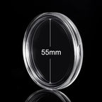 1Pcs Challenge Coin Holder Magnetic Acrylic Coin Case Square Display Frame with Capsule for 40/43/46/49/52/55mm Coins Storage