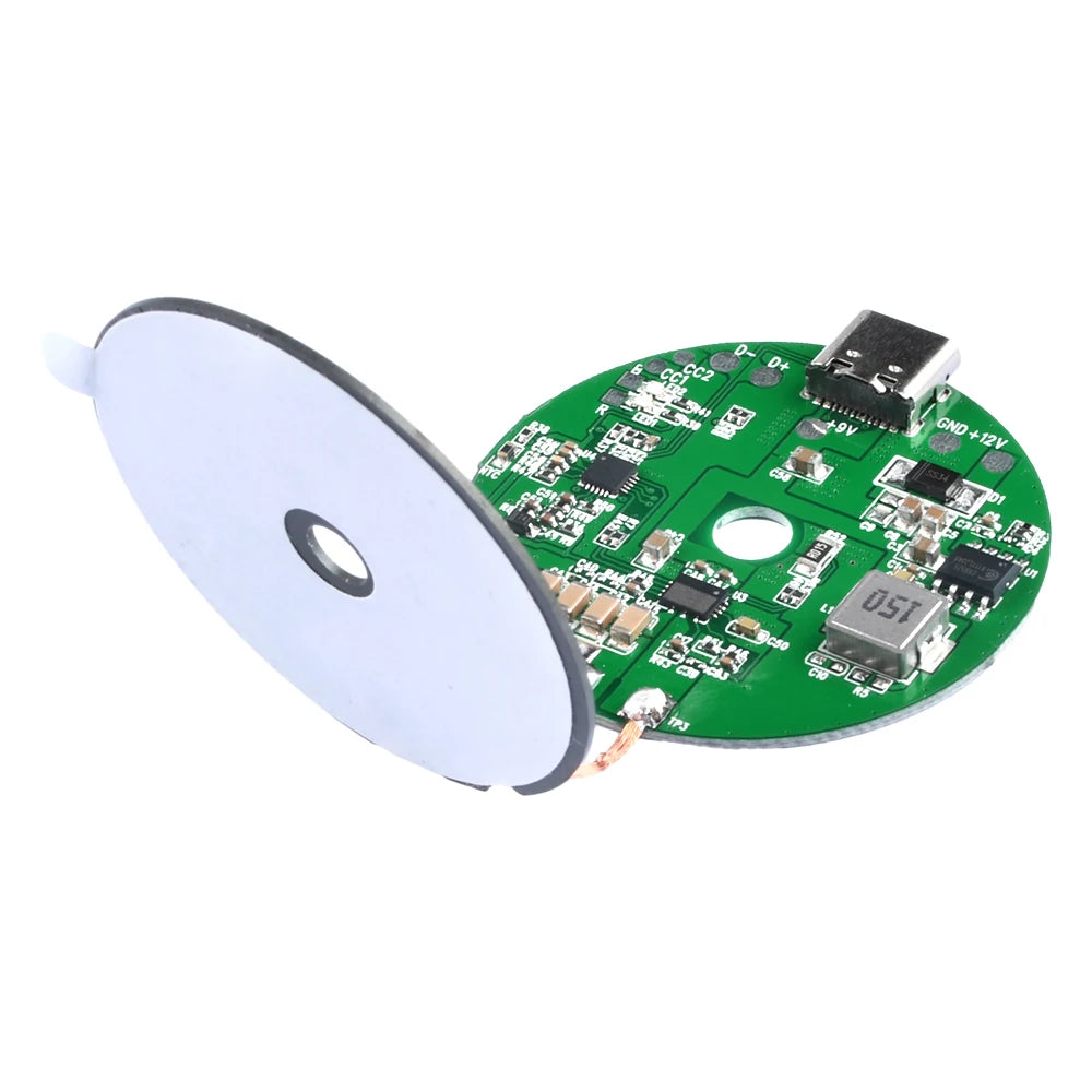 5V/9V/12V 9V-30V 20W High Power Wireless Fast Charger Transmitter Module Type-C Fast Charging Circuit Board for Mobile Phone