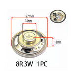 1PCS  4-Inch Diameter 102mm Square 60mm4/8 Ohm 10w Transparent Waterproof Speaker 4/8 Ohm 3w Diameter 57mm Speaker