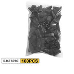 50/100Pcs RJ45 Cable Connector Plug Cover Ethernet Network Cable Connector Plugs Strain Relief Boots - Plastic