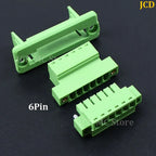 1/3/5 Set WF2EDG Pitch 3.81mm 2P/3P/4P/5P/6P/8P/9P/10P/12P/16P/24P Pluggable Terminal Block Connector 15EDGWC 3.81mm Pitch