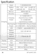 ToolkitRC M6D Green Purple 500W 15A DC Dual Channel Smart Charger Discharger For 1-6S Lipo Battery FPV Model Spare Part Replace