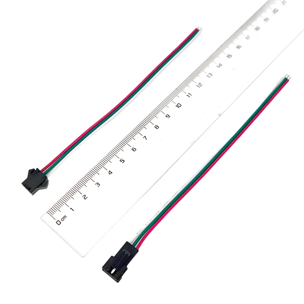 5/10/20 Pairs 3 Pin JST SM LED Connector 15cm 22AWG Male Female Connector for WS2812B WS2811 CCT LED Strip