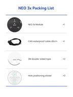 CUAV CUAV New NEO 3X GPS Module U-BLOX M9N GNSS DroneCAN RM3100 Compass IP66 Waterproof For PX4 ArduPilot UAV Controller