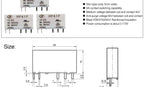 1PCS Slim Relay HF-41F 5V 12V 24V High Frequency Relay Base DIN Rail Relay 41F-5-ZS41F-12-ZS41F-24-ZS LED 6A