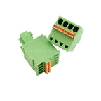 5PCS 2.54mm Terminal Block Green Spring Type Screw Free Push Button Plug Connector 2edgkd 120V 4A