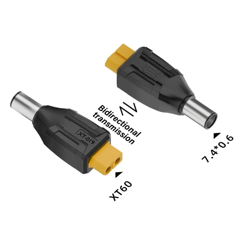 XT60 Male Female to EC5 Female Plug Type-c DC Male Female No Wire Connector Plug Adapter 55*25 5521 7406 7909 to XT60 Connector
