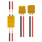 5pcs XT60 XT30 XT90 Bullet Connectors Kit, Male & Female Pairs with Heat Shrink Tube, for RC Drone Airplane Car FPV Lipo Battery
