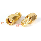 RF Connector SMA to SMA BNC UHF N Male Female Adapter RP SMA to PL259 SO239 Straight Copper Brass Converter