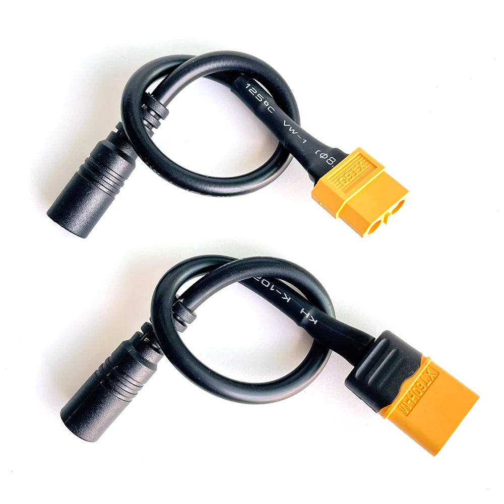 HPXGRC XT60 XT30 T Plug Female Male To DC 5.5*2.1mm Connector Battery Charging Adapter Cable Conversion for DC Power Charger