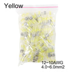 50/100/500pcs Solder Seal Wire Connectors Heat Shrink Butt Terminals, Waterproof Insulated Electrical Wire Splice Connector