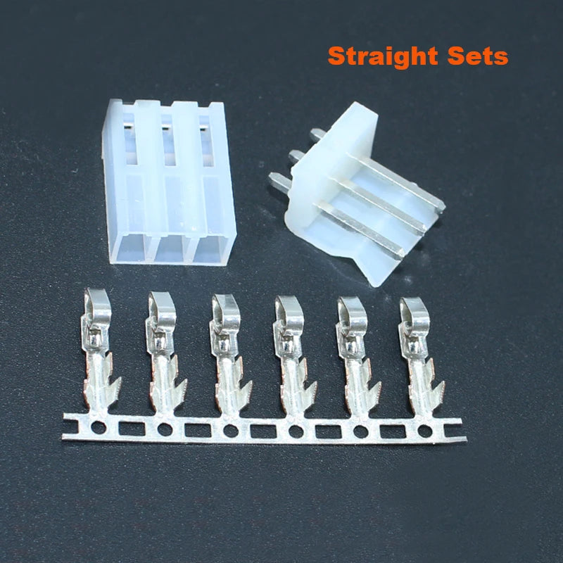 20Sets CH3.96-2Pin 3/4/5/6Y/A/T 20pcs Straight Vertical Male Pin Wafer+ 20pcs Female Housing + Terminal PCB to Wire Connector