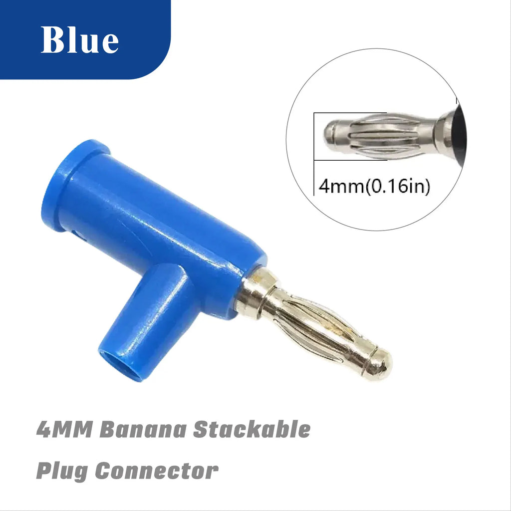 Connection 4MM Banana Plug Stackable Pure Copper Screw Type Audio Multimeter Pen Plug Connector 5/20PCS