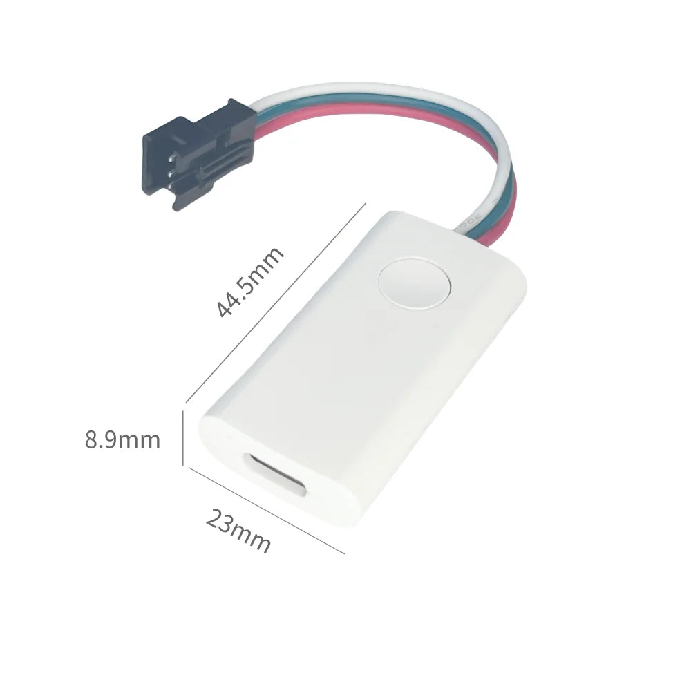 IoTorero WLED Slim Type C USB Addressable Strip Controller Portable Works With Power Bank