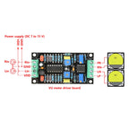 DC Single Supply 7-15V Dual-Channel Analog VU Meter Driver Board LMC660+LM358 Chip for Audio Tube Amplifiers Low Noise