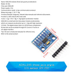 1PCS ADXL345 ADXL335 Digital Acceleration Inclination Angle Sensor Module Induction Sending Data For Arduino