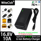 16.8V 10A Smart Charger Is Suitable For 4S 14.8V Li-ion Lipo Battery Fast Charger Optional DC5521/XT60/XT90 High-quality plug