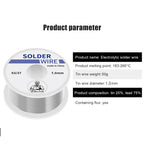 63/37 Soldering Tin Wire Tin Melt Rosin Core Solder Soldering Wire Roll Easy Clean Fusible Tin Low Temperature Easy Melt Wire