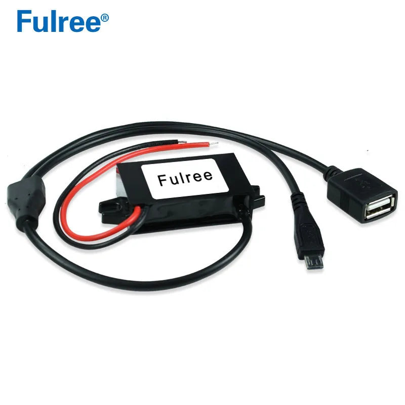 Type C USBC Mini Micro USB 12V 24V 36V 48V Convert to 5V 3A Car Phone Charger Step Down Buck Converter 12 Volt to 5 Volt