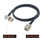 BEVOTOP RG58 BNC Cable Waterproof BNC Female Nut Bulkhead to BNC Male Plug RG58 Pigtail Jumper 50 Ohm RF Coaxial Extension Cable