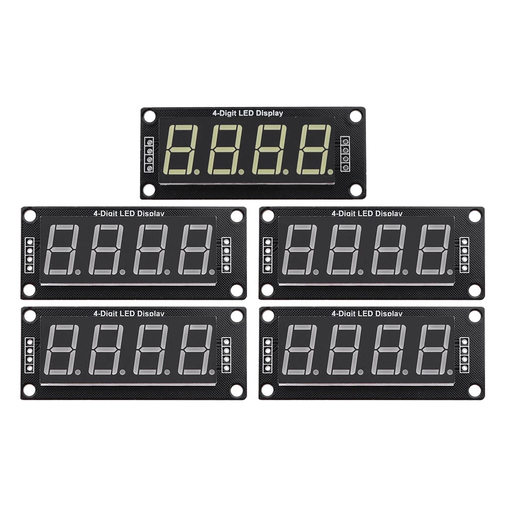 0.56 Inch Digital Display Module TM1637 Driver 4-Digit Display Time Clock Indicator 7-segment 5V TM1637.h Display for Arduino