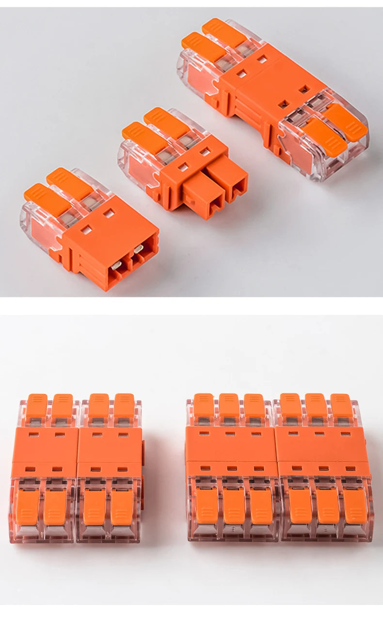 5Pcs Quick Lever Splicing Wire Connectors 2/3/4 Pins CMK642  Compact Plugable Male Female Terminals Universal Blocks
