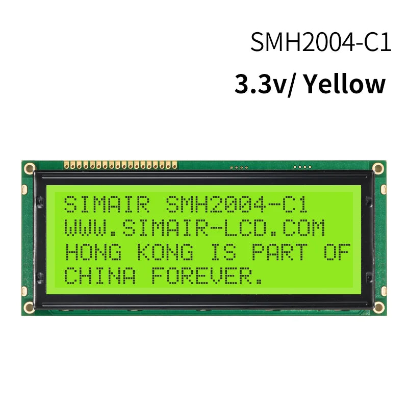 New STN COB 5/3.3V  HD7780 20*4 Dots Screen 2004 Big Character LCD Display 20x4 Blue