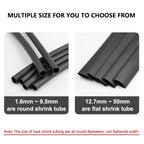 1M 3:1 Dual Wall Heat Shrink Tube 1.6/2.4/3.2/4.8/6.4/7.9/9.5/12.7~50mm With Glue Shrinkable Tubing Adhesive Wrap Wire Sleeving