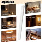 AITHEA LED Motion Sensor Light Wireless USB  Rechargeable Night Light Portable Induction Lamp for Cabinet Wardrobe Staircase